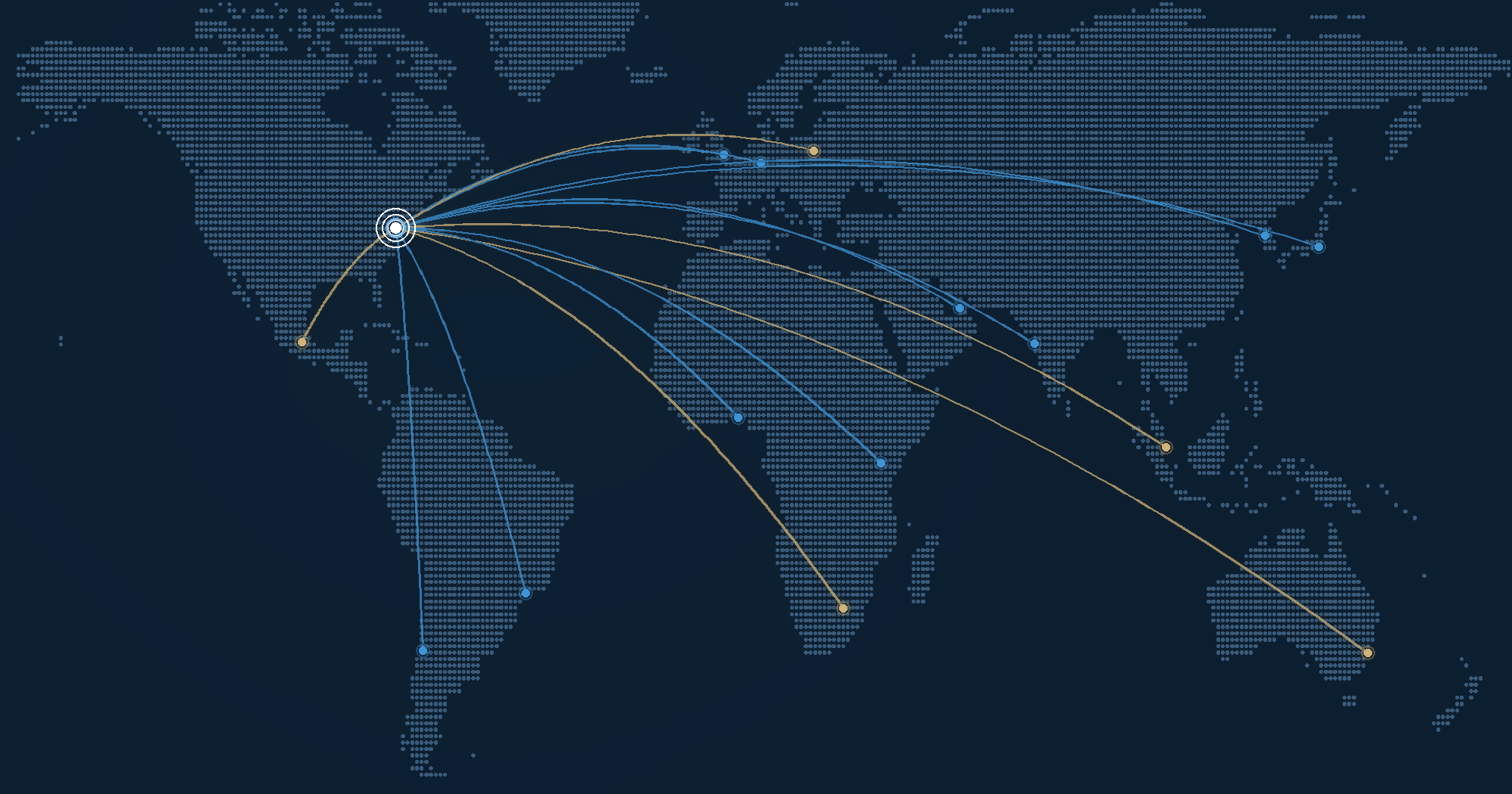 Global connections converging on Washington DC